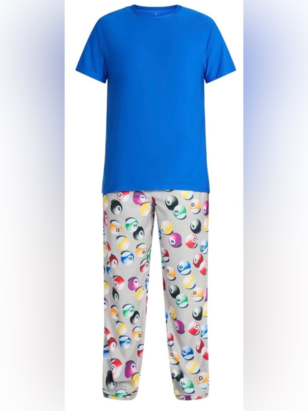 Fox + Badger Men's Short Sleeve Top and Pajama Pants Sleep Set, 2-Piece